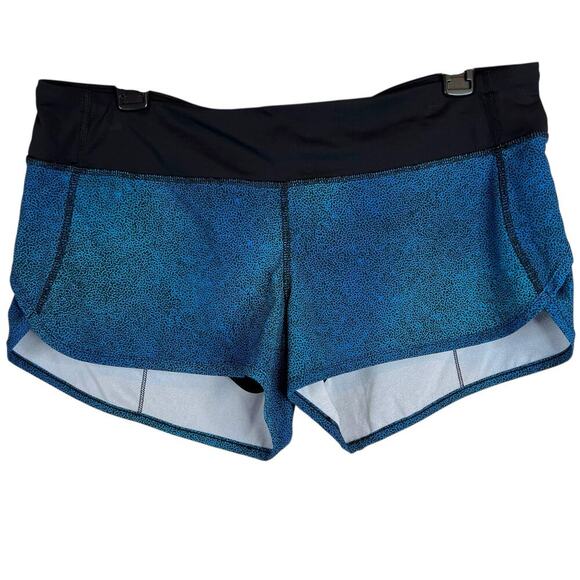 Lululemon Speed 3" Short in Blue and Black Women's Size 10 - Picture 2 of 11